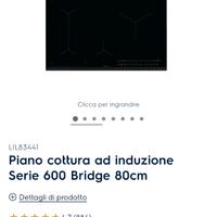 Piano cottura induzione 80 cm