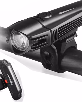 Luce Bici Anteriore e Posteriore USB Ricaricabile,