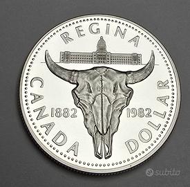 1 Dollaro Argento 1982 KM# 133 Canada