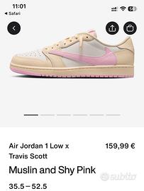nike  Jordan travis scott pink