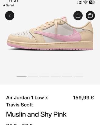 nike  Jordan travis scott pink