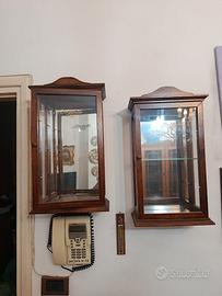 2 mobile vetrinette da arredo vintage