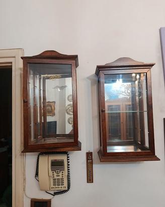 2 mobile vetrinette da arredo vintage