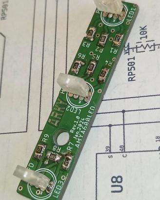 Scheda Kit RGB LED Programmabile per Amiga 600