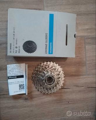 SHIMANO 105 (cassetta + dischi + camera d'aria)