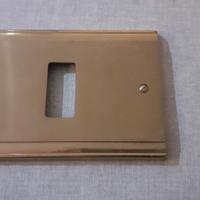 Placca copri Interruttore in ottone satinato 