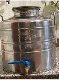 Tanica olio con rubinetto