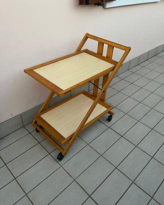 Foppapedretti carrello porta vivande color noce