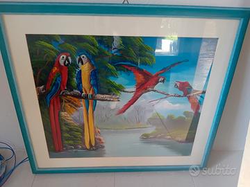 quadro pappagalli 