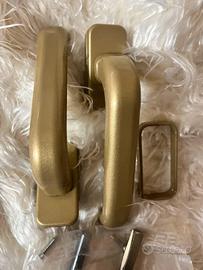 Maniglie porta moderne oro champagne set 2 pezzi