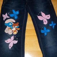jeans dipinti a mano