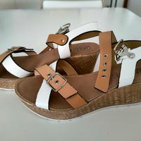 sandalo donna  estivo con zeppa