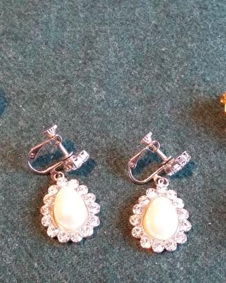 7  PAIA di  ORECCHINI BIJOUX  Vintage