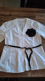 Camicia casacca donna bianca