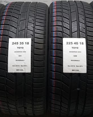 4 GOMME 225 40 18 E 245 35 18 TOYO BR1330