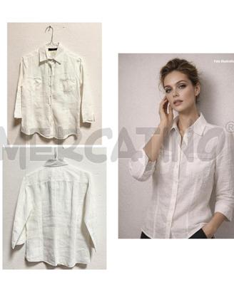 CAMICIA D MAX MARA BIANCA LINO M3/4