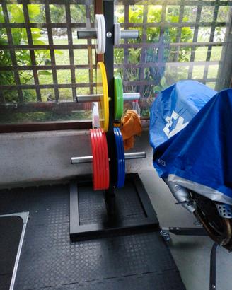 torretta portadischi e porta bilancieri