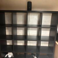 Kallax - scaffale marrone nero 147x147cm