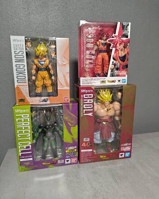 Lotto 4 S. H. Figuarts dragon Ball