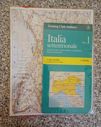 Carta stradale Italia Settentrionale