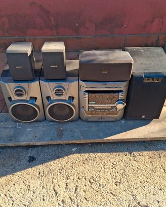 impianto stereo sony