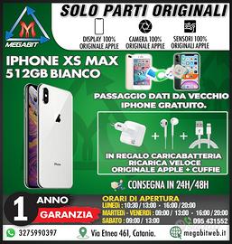 Iphone xs max 512gb bianco - totalmente originale