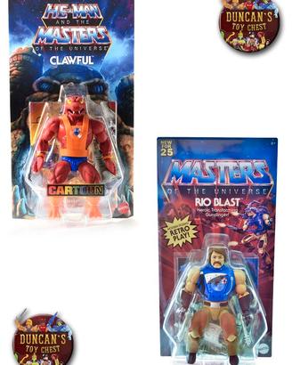 Masters Of The Universe Origins Rio-Blast e Clawfu