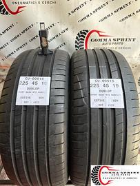2 PNEUMATICI 225/45 R19 DUNLOP ESTIVE RUNFLAT