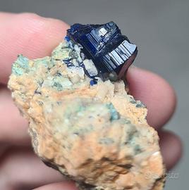 Minerali Collezione Azzurrite Cristallo Marocco