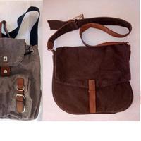 Zainetto e tracolla Pure, in canapa e cotone eco