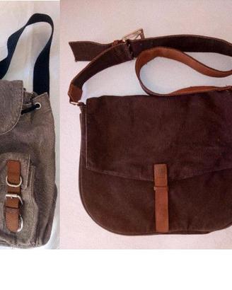 Zainetto e tracolla Pure, in canapa e cotone eco