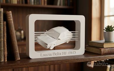Lancia Delta HF 4WD 1986 Modellino Scultura Rally