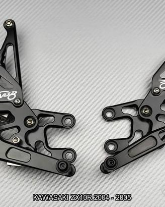 Pedane arretrate KAWASAKI ZX10R 2004 - 2005