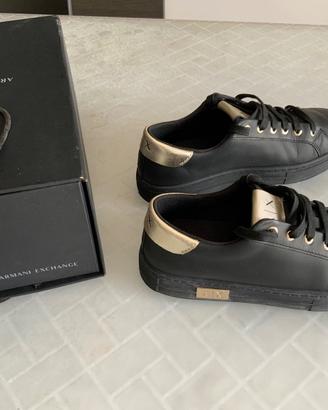 Scarpe sneaker Armani exchange nere, n38 da donna