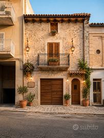 Proprietà al centro del paese con garage e giardin
