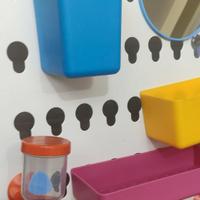 Pannello bagno con set accessori per bambini ikea
