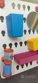 Pannello bagno con set accessori per bambini ikea