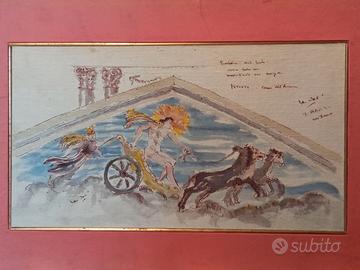 Frontone del Teatro Alla Scala - Acquerello