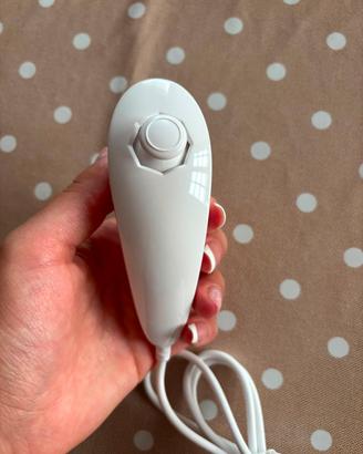 Controller Nunchuk Wii Bianco Nuovo