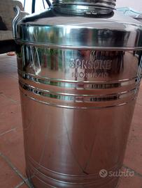 Bidone inox per olio oliva 