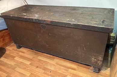 baule legno per corredo anni 30-40