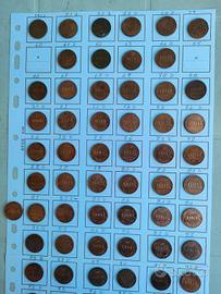 Lotto di 93 Monete da 1 Cent. USA (Lincoln Cents).