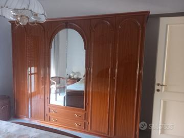 armadio camera e cassettiera  e lettoda letto