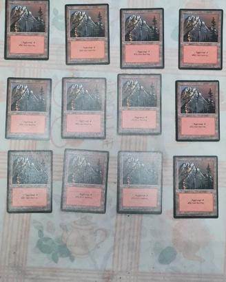 Magic the Gathering vecchie edizioni Terre ROSSO
