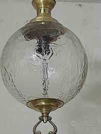 lampadario in ottone antico 