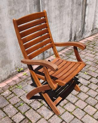 8 sedie da giardino