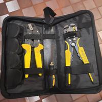 set pinza spella fili /crimpatrice e cacciavite