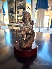 Statua tigre Royal Selangor in peltro rara