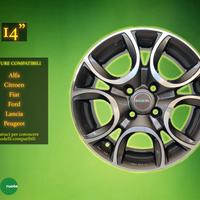 Cerchi in Lega Mak 14" Alfa Fiat e altre