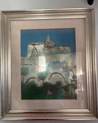 Quadro Bacosi: paesaggio con chiesa